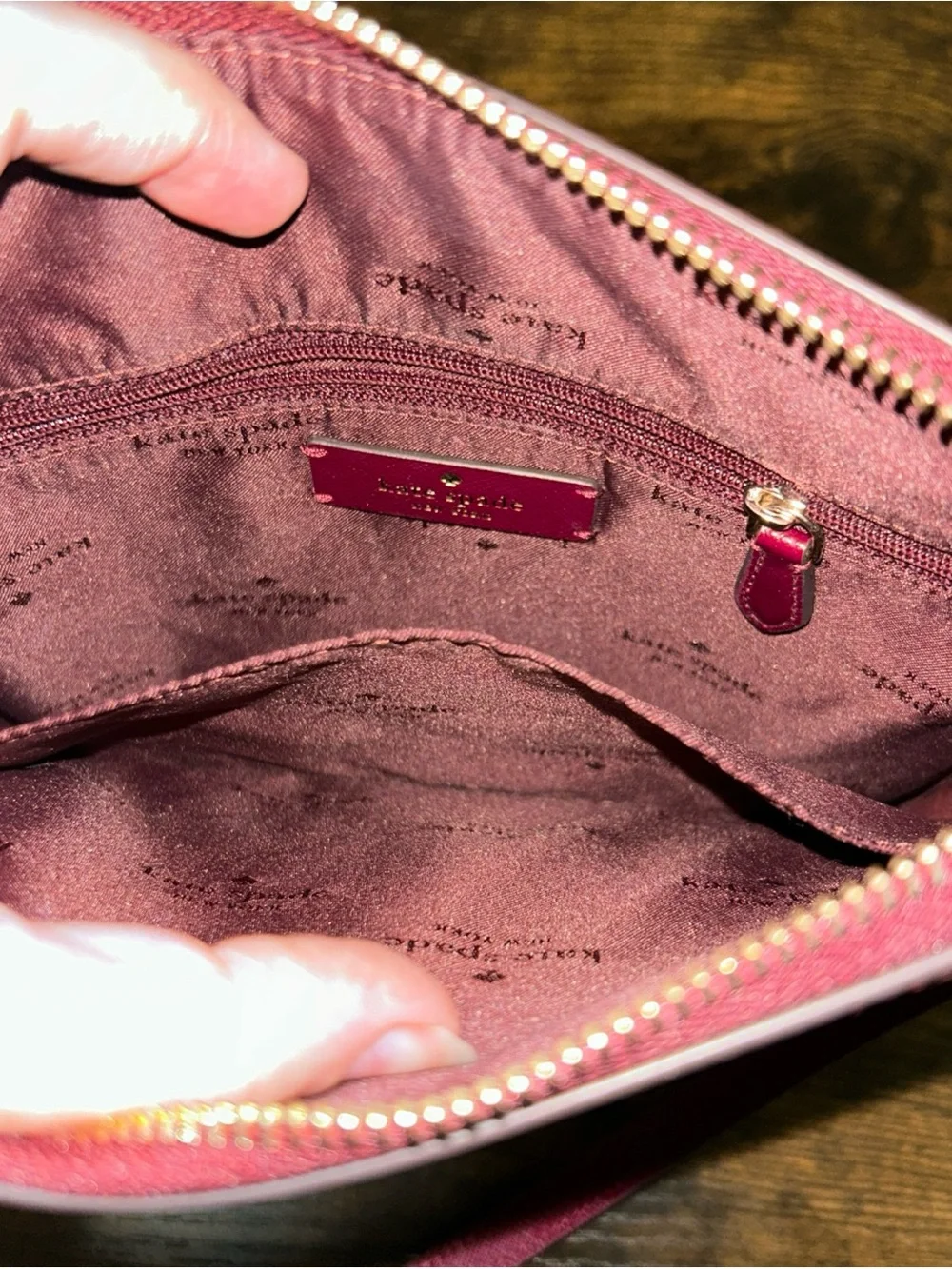 Kate Spade Red Sadie North South Crossbody Leather Purse Bag
